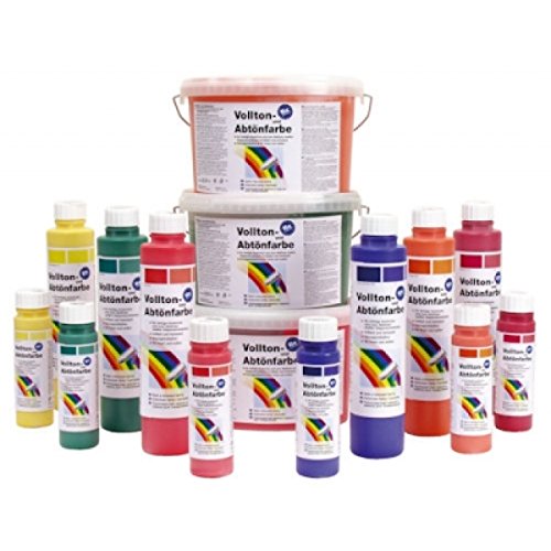 Pufas fix 2000 Volltonfarbe + Abtönfarbe 2,5 L Innen + Außen-Farbe Fassadenfarbe 903 Olivgrün (Umbra) von PUFAS