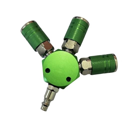 3 Wege Luftschlauch Splitter 3 Wege Quick Steckerschlauch Splitter Industriestifter Luftstopfen Kompressor Ersatz Schnellanbau Pneumatischer Adapter von PUGEOAMN