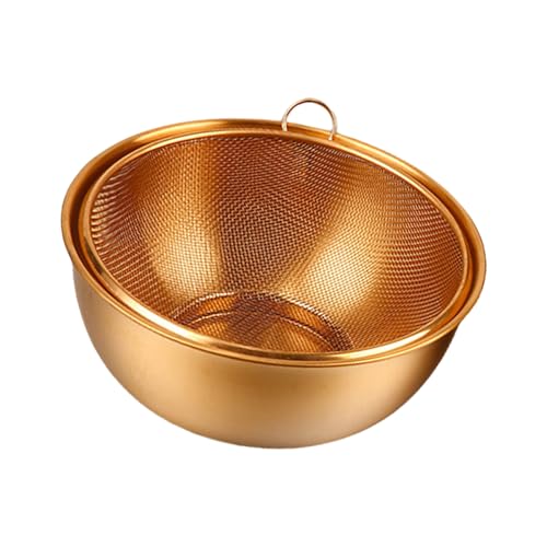 Edelstahlkolander Mit Mixing Bowl Mehrzweckküchenkorb Zum Waschen Von Obst Oder Entwässerung Pasta Edelstahlkolander Mit Mixing Bowl Mehrzweckküchenkorb Zum Waschen Von Obst Oder Entwässerung Pasta von PUGEOAMN