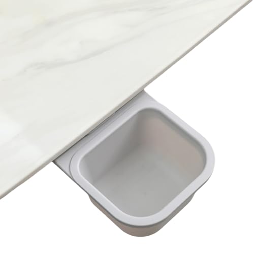 PUGEOAMN Multifunktionaler Desktop Rotierender Mülleimer Mit Platz Sparter Clip Oder Klebstoffdesign Für Büro Und Heimnutzung von PUGEOAMN