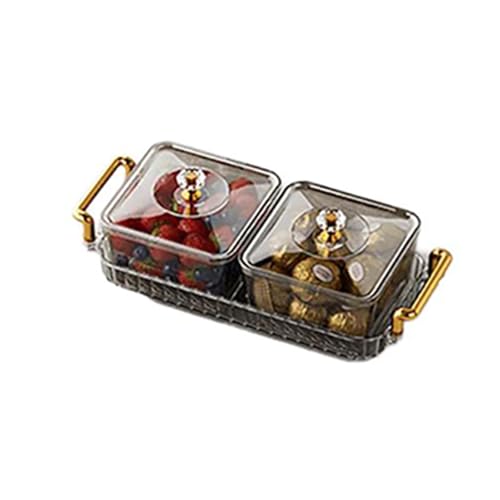 Tragbare Getrocknete Obstschale Abnehmbare Snacks Platten Getrockneter Obstschalen Nonslip Divided Snacks Obstschalen Süßigkeit Aufbewahrungsbox von PUGEOAMN