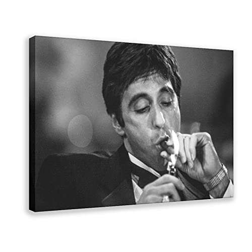 Schauspieler Al Pacino Scarface 7 Leinwandposter Wandkunst Dekor Druck Bild Gemälde für Wohnzimmer Schlafzimmer Dekoration Rahmen: 30 x 45 cm von PUGOIL