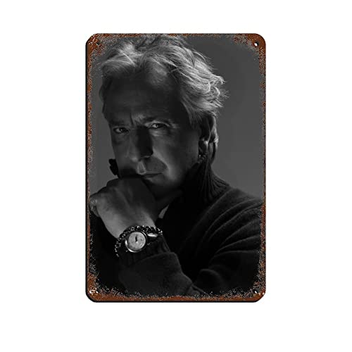 Schauspieler Alan Rickman 16 Retro-Poster Metall Blechschild Chic Art Retro Eisen Malerei Bar Menschen Höhle Cafe Familie Garage Poster Wanddekoration 20 x 30 cm von PUGOIL