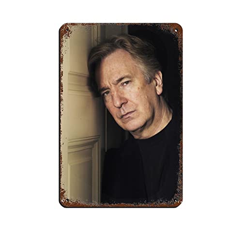 Schauspieler Alan Rickman 3 Retro-Poster Metall Blechschild Chic Art Retro Eisen Malerei Bar Menschen Höhle Cafe Familie Garage Poster Wanddekoration 20 x 30 cm von PUGOIL