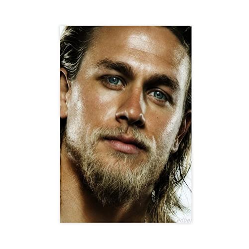 Schauspieler Charlie Hunnam 15 Leinwand-Poster, Wandkunst, Dekoration, Druck, Bild für Wohnzimmer, Schlafzimmer, Dekoration, Rahmen: 60 x 90 cm von PUGOIL