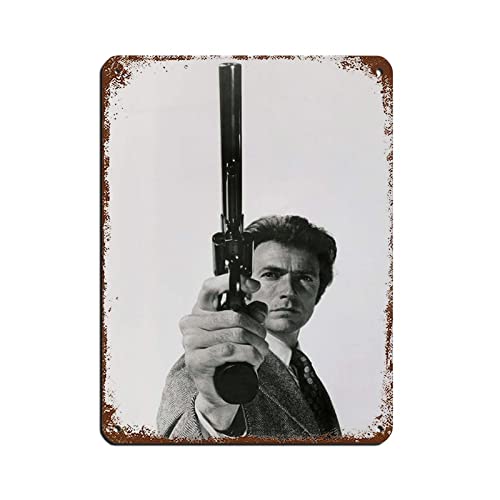 Schauspieler Clint Eastwood 6 Blechschild Vintage Metall Pub Club Cafe Bar Home Wandkunst Dekoration Poster Retro 30 x 40 cm von PUGOIL