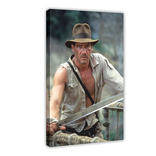 Schauspieler Harrison Ford 4 Leinwandposter Wandkunst Dekor Bild Gemälde für Wohnzimmer Schlafzimmer Dekoration Rahmen: 30 x 45 cm von PUGOIL