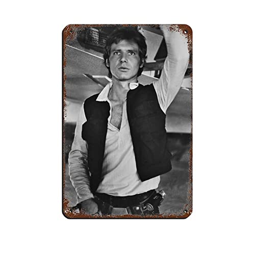 Schauspieler Harrison Ford 6 Blechschild Vintage Metall Pub Club Cafe Bar Home Wandkunst Dekoration Poster Retro 20 x 30 cm von PUGOIL