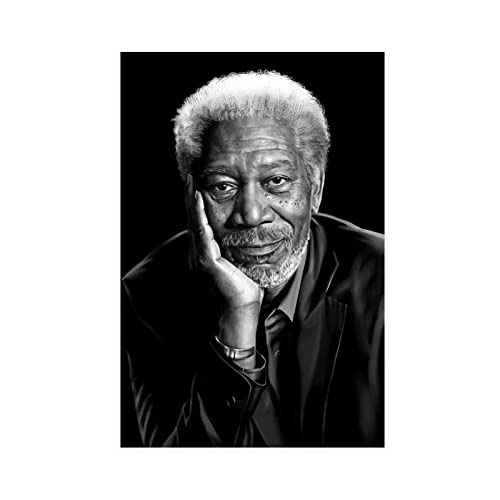 Schauspieler Morgan Freeman 7 Leinwand-Poster, Wandkunst, Dekor, Bild, Gemälde für Wohnzimmer, Schlafzimmer, Dekoration, Rahmen: 30 x 45 cm von PUGOIL