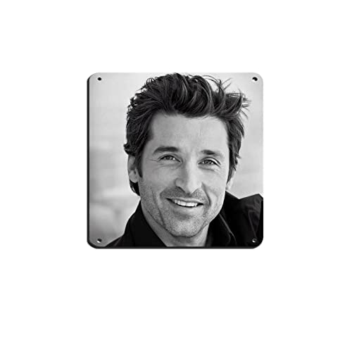 Schauspieler Patrick Dempsey 3 Retro-Poster Metall Blechschild Chic Art Retro Eisen Malerei Bar Menschen Höhle Cafe Familie Garage Poster Wanddekoration 30 x 30 cm von PUGOIL