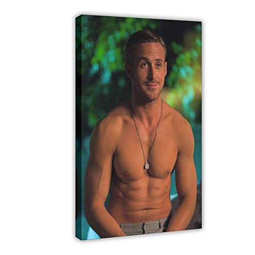 Schauspieler Ryan Gosling 21 Leinwand-Poster, Wandkunst, Dekoration, Bild, Gemälde für Wohnzimmer, Schlafzimmer, Dekorationsrahmen: 30 x 45 cm von PUGOIL