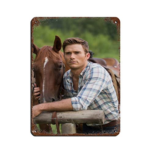 Schauspieler Scott Eastwood 2 Retro-Poster Metall-Blechschild Chic Art Retro Eisen Malerei Bar Menschen Höhle Cafe Familie Garage Poster Wanddekoration 30 x 40 cm von PUGOIL