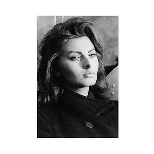 Schauspieler Sophia Loren 19 Leinwand-Poster, Wandkunst, Dekoration, Bild, Gemälde für Wohnzimmer, Schlafzimmer, Dekoration, Rahmen: 40 x 60 cm von PUGOIL