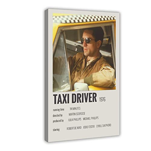 Taxi-Fahrer, Vintage-Filmposter, 1 Leinwand, Poster, Schlafzimmer, Dekoration, Sport, Landschaft, Büro, Raumdekoration, Geschenkrahmen: 30 x 45 cm von PUGOIL