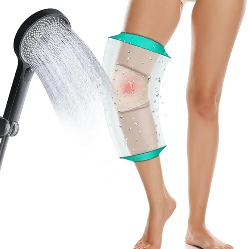 PUGTOW Wasserfeste Gipsabdeckung für Baden - Dichter Bezug für Knie und Wade, Wiederverwendbar zum Schutz der Haut von PUGTOW