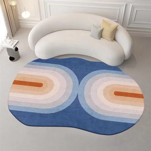 PUIOKA Teppiche, großflächige Teppiche für Wohnzimmer, Teppiche aus Kaschmirimitat, rutschfeste Teppiche mit unregelmäßiger Form PUIOKA Teppiche, großflächige Teppiche für Wohnzimmer, Teppiche aus Kaschmirimitat, rutschfeste Teppiche mit unregelmäßiger Form von PUIOKA