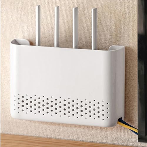 Router Box, Router Verstecken, WiFi Router Aufbewahrungsbox Regal Wand WLAN Wandbehänge TV Kabel Verstecken Box WiFi-Rack Wanddekoration Dekorative Box für Router Kabel Organizer Box Weiß(Size:30x6x22 Router Box, Router Verstecken, WiFi Router Aufbewahrungsbox Regal Wand WLAN Wandbehänge TV Kabel Verstecken Box WiFi-Rack Wanddekoration Dekorative Box für Router Kabel Organizer Box Weiß(Size:30x6x22 von PUIOTEAI