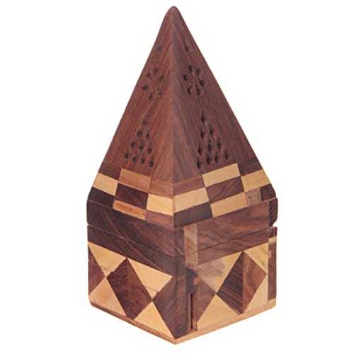 PE172 Räucherkegel Pyramide Sheesham Holz von Puckator