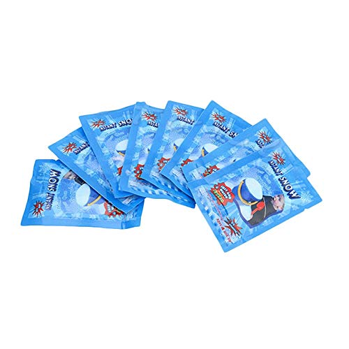 PULABO 10 Säcke Magie Instant Fake Fluffy Kunstschnee Super Absorbant Weihnachten Hochzeitsdekor Robust und kostengünstig Gute Qualität,Erschwinglich von PULABO