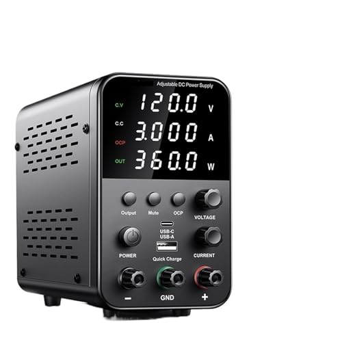 Programmierbare DC-Stromversorgungen DC-Netzteil, variabel einstellbar, schaltgeregeltes Netzteil (30 V, 0–10 A), mit Encoder, grob und fein (Color : BPS 120V 3A-B) von PULME