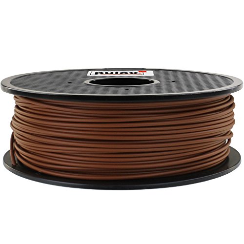 Pulox 3D Drucker Filament Rolle 1kg geeignet für MakerBot RepRap MakerGear Ultimaker uvm. (ABS 3.00, Braun) von PULOX