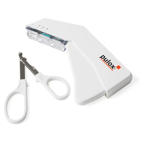 Pulox Einweg Hautklammergerät steril + Entferner (Set) Einweginstrument 35 Klammern von PULOX
