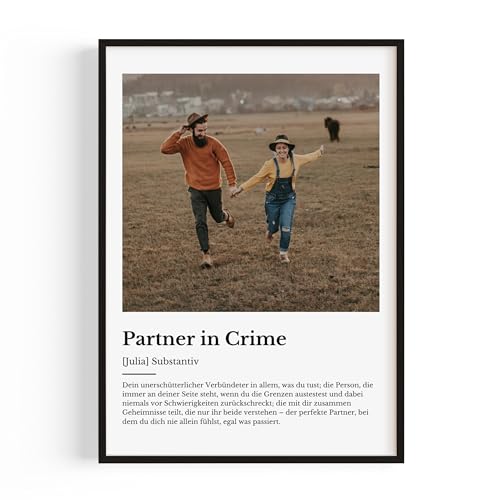 Personalisierte Geschenke für deinen Partner in Crime - Geburtstagsgeschenk für deinen Partner oder beste Freundin - Perfekt zum Geburtstag — Die perfekte Überraschung für deinen Komplizen von PULSE of HOME