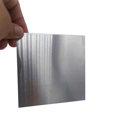 5052 Aluminium-Gravurplatte, flaches Blech, Dicke 3–10 mm, mehrere Größen, 2er-Pack (6 x 100 x 100 mm, 2 Stück)(6x100x200mm 1pcs) von PULaif