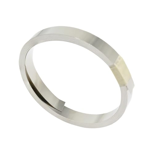 Nickelstreifen for 18650 Batterie-Punktschweiß-Galvanik-Kit, Silber, 0,1 x (3–10) mm, 10 m, Heimwerker-Bastelbedarf (0,1 x 5 mm, 10 m)(0.1x10mm 10m) von PULaif