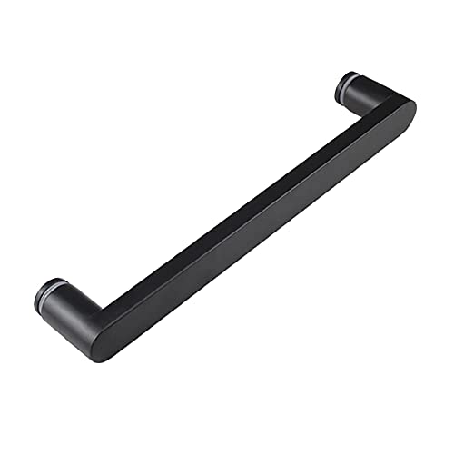 PULaif Push-and-Pull-Glastürgriff, moderner Push-Pull-Türgriff aus Edelstahl, Badezimmertürgriff for Glastür, Lochmittenabstand 300 mm/400 mm/440 mm (Größe: 440 mm) (Size : 400mm) von PULaif