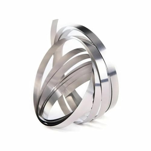 PULaif Vernickelter Stahlstreifen for Punktschweißen von Lithium-Ionen-Batterien, 0,1 x (2 – 15) mm x 10 m, Silber, 1 Rolle (0,1 x 8 mm x 10 m)(0.1x8mmx10m) von PULaif