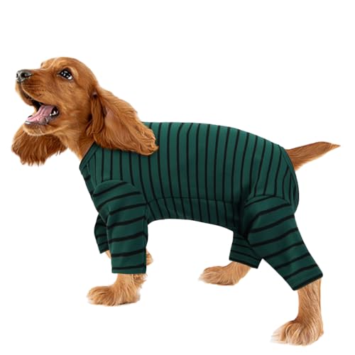 Hundemantel Fleece, Weicher Winterjacke Warm Hundepyjama Wintermantel Hundejacke Winter Hundepulli(Grün, L) von PUMYPOREITY