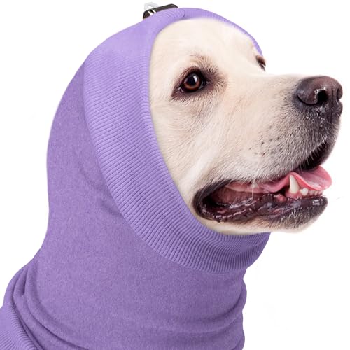 PUMYPOREITY Beruhigender Hunde-Kapuzenpullover, verstellbare Ohrabdeckung zur Angstlinderung, weiches Stirnband für Hundehämatom, Haustier-Gewitter, Ohrenschutz, Komfort-Kapuzenpullover für Feuerwerk PUMYPOREITY Beruhigender Hunde-Kapuzenpullover, verstellbare Ohrabdeckung zur Angstlinderung, weiches Stirnband für Hundehämatom, Haustier-Gewitter, Ohrenschutz, Komfort-Kapuzenpullover für Feuerwerk von PUMYPOREITY