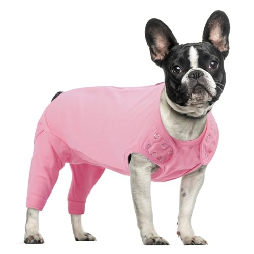 PUMYPOREITY Hundebody mit Beinen, Weicher Anti Lecken Bodysuit Hundebody Hinterbeine Lange Op Body Rüde Bandage Hinterbeine Hundeschenkel Schutz(Rosa, M) von PUMYPOREITY