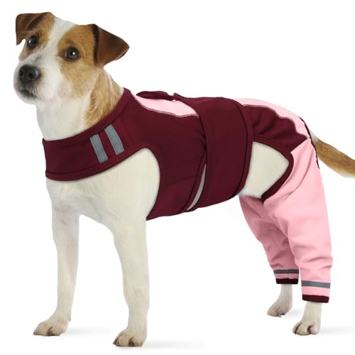 PUMYPOREITY Hundebody mit Beinen, Hundebody Hinterbeine Hunde Op Body Rüde Bandage Hinterbeine Hundeschenkel Schutz(Rosa, S) von PUMYPOREITY