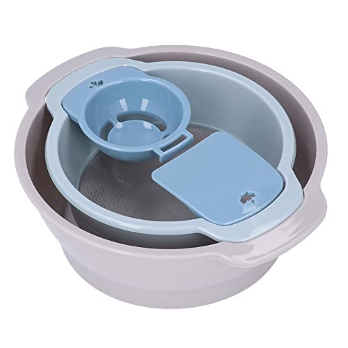 4Pcs Pollensieb Set Stapelbares Design Sparen Platz Leichtes Trimmen Tablett mit Mesh Küchenbacken von PUNELE