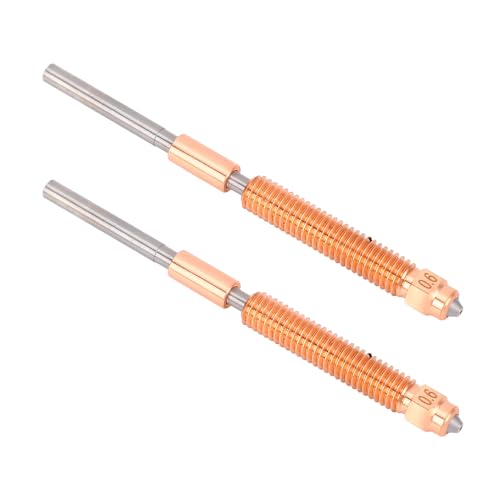 6 -mal Längere Leben 3D -Druckerdüse mit Gehärtetem Stahl und CUCRZR für K2 Plus, TI -Legierung Wärmebruch, Hohe Thermische Leitfähigkeit, Breite Filamentkompatibilität, RA (0,6 6 -mal Längere Leben 3D -Druckerdüse mit Gehärtetem Stahl und CUCRZR für K2 Plus, TI -Legierung Wärmebruch, Hohe Thermische Leitfähigkeit, Breite Filamentkompatibilität, RA (0,6 von PUNELE