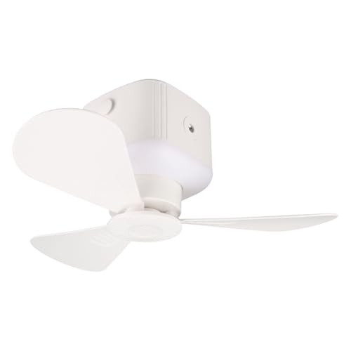 Mini -USB -Deckenlüfter mit Fernbedienung, Tragbarer Deckenventilator mit Fernbedienung, 4 Windgeschwindigkeit, Nachtlicht, Hängelüfter, Zeltventilator Timer für Camping Im von PUNELE
