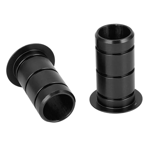 PUNELE 15 Mm Bis 12 Mm Thru-Achsenadapter-Fahrradachse-Konverter Cycling Hub-Adapter Aluminiumlegierung Wege Weast Leichter Robust für Mountain Road Bikes mit Werkzeuginstallation (Schwarz) von PUNELE