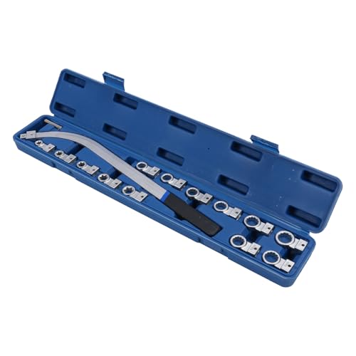 PUNELE 15pcs Universalriemenspanner -Riemenscheibe Werkzeugkit Stahl Motor Timinggurte Spannungsmutter -Schraubenentferner mit Tragbarem Fall für die Wartung und Reparatur von von PUNELE