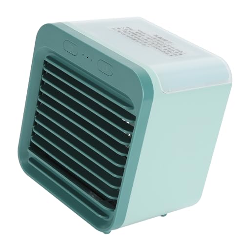 PUNELE Cool Mist Lüfter, Tragbarer Misting -Lüfter Wiederaufladbar, 5000 -mAh -Batterie -Lüfter mit Wassertank 200 Ml, USB -Mini -Lüfter für Outdoor, Ruhiger Schreibtischlüfter mit Spray, (Grün) von PUNELE