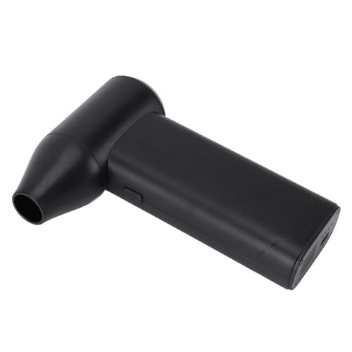 PUNELE Electric Air Duster, 130000 U/Min Kabellos Luftgebläse 3 Getriebe Einstellbare Jet-Trockengebläse, Eingebauter Akku, Tragbarer Luftduster für Computertastatur-Heimbüro-Camping (Schwarz) von PUNELE