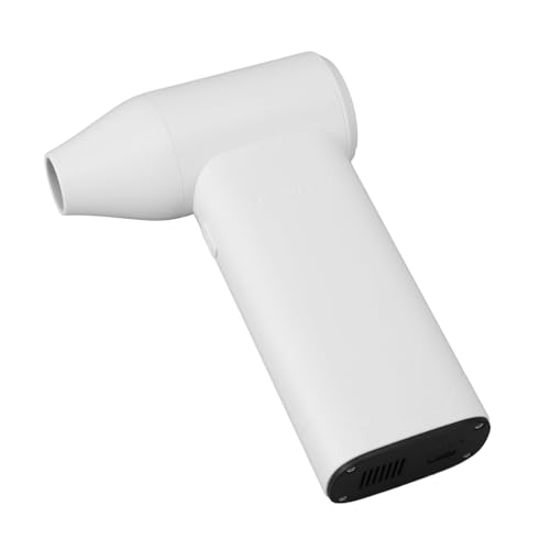 PUNELE Electric Air Duster, 130000 U/Min Kabellos Luftgebläse 3 Getriebe Einstellbare Jet-Trockengebläse, Eingebauter Akku, Tragbarer Luftduster für Computertastatur-Heimbüro-Camping (Weiß) von PUNELE