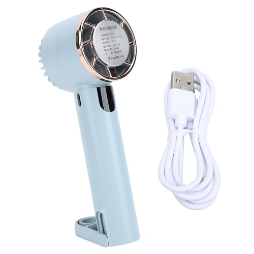 PUNELE Handlüfter, Tragbarer Handkühlungslüfter des Handhelds, Digitales Display USB Wiederaufladbares Kühllüfter mit Halbleiterkühlung, für Tisch Am Nachttafel Offer Outdoor (Grün) von PUNELE