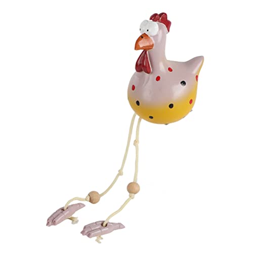 PUNELE Keramik Huhn Gartendeko, Gartendeko Figuren,Tierfigur Gartenstecker Keramikfigur Handarbeit Ornament, Huhn Gartendeko Garten Dekoration, Bauernhof Balkon Wohnzimmer Office Deko (D) von PUNELE