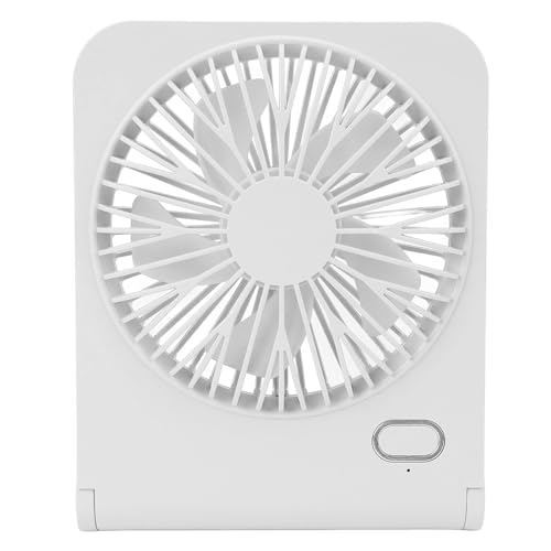 PUNELE Kompakter USB -Schreibtischventilator mit Starkem Wind, Ruhige Mini -Kühlung für Büro, Outdoor (Weiß) von PUNELE