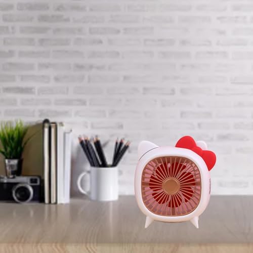 PUNELE Kompaktes Schreibtischlüfter mit Cartoon Aussehen, Leichter Tragbarer USB -Mini -Kühlventilator für Reisen, Büro, Zuhause (Geben Sie eine große ein) von PUNELE