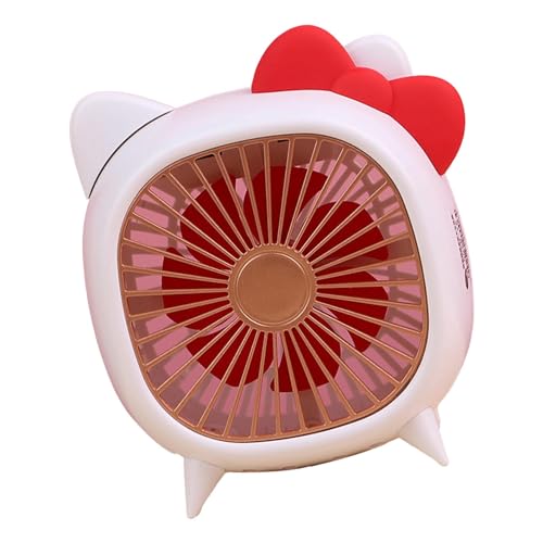 PUNELE Kompaktes Schreibtischlüfter mit Cartoon Aussehen, Leichter Tragbarer USB -Mini -Kühlventilator für Reisen, Büro, Zuhause (Geben Sie eine kleine ein) von PUNELE
