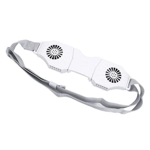 PUNELE USB -wiederaufladbare 8000 -mAh -Lithium -Polymer -Batterie -Taillenlüfter mit Zwei Gebläsen, Geeignet für Bauernhöfe, Camping, Wandern (Weiß) von PUNELE
