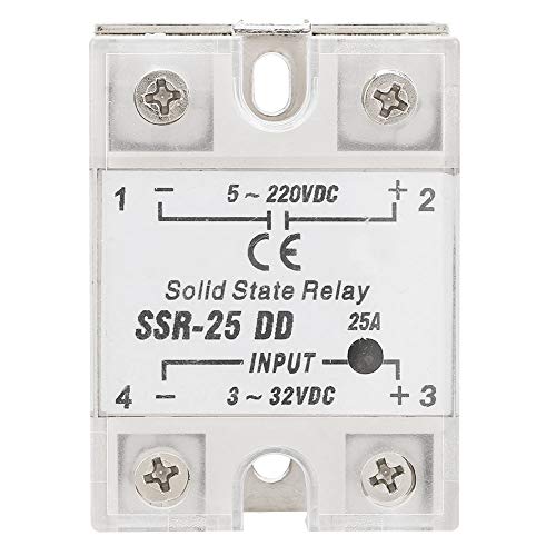 SSR-25 DD 25A 5-220VDC Solid State Relay für Industrieautomatisierungsprozess 12V SSR STE von PUNELE